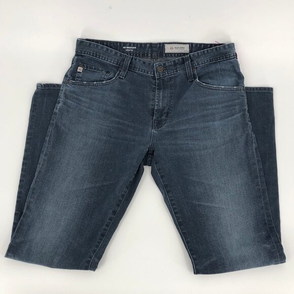 Ag Adriano Goldschmied Blue Straight Jeans | Made in USA - Picture 4 of 5
